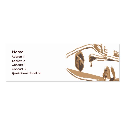 Brown Thinking - Skinny Business Card Templates