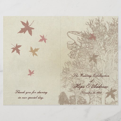 Brown Tree Weddings Flyers