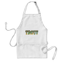 Brown Trout Design - Fish, Fishing T-shirt aprons by TroutWhiskers Brown Trout Design - Fish, Fishing T-shirt aprons