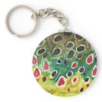 Brown Trout Fish Key Chains