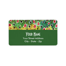 Brown Trout Fishing Address Label