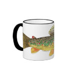 Brown Trout Fishing Coffee Mugs