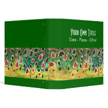 Brown Trout Fly Fishing Binder