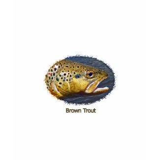 Brown Trout (oval logo) shirt