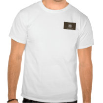 Brown Vintage Monogram Business Tees