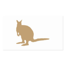 Brown Wallaby. Business Card