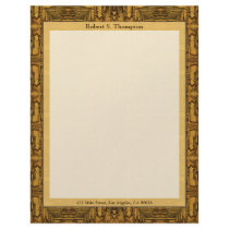 brown western letterhead by DonnaGraysonAbstract brown western letterhead