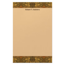 brown western stationery