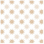 Brown Wheel Cogs. Fractal Circles Pattern. Cut Out
