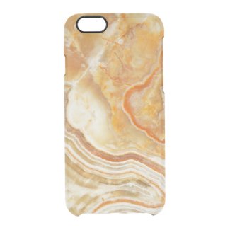 Brown White And BeigeAbstract Marble Pattern Uncommon Clearly™ Deflector iPhone 6 Case