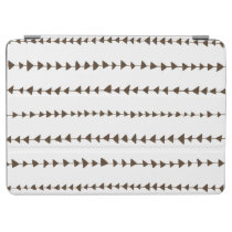 Brown White Aztec Arrows Pattern iPad Air Cover at Zazzle