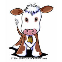 Brown & White Cow t-shirts