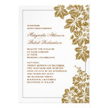 brown & white damask vineyard wedding invitations invitations