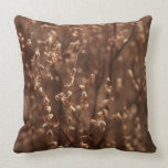 Brown Winter Buds Pillow pillows