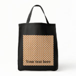 Brown with white polka dots bags