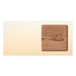 Brown Wood Image. Customized Photo Card