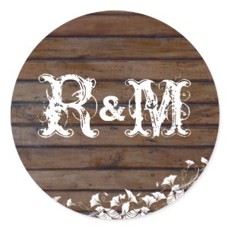 Brown Wood Planks Seals zazzle_sticker