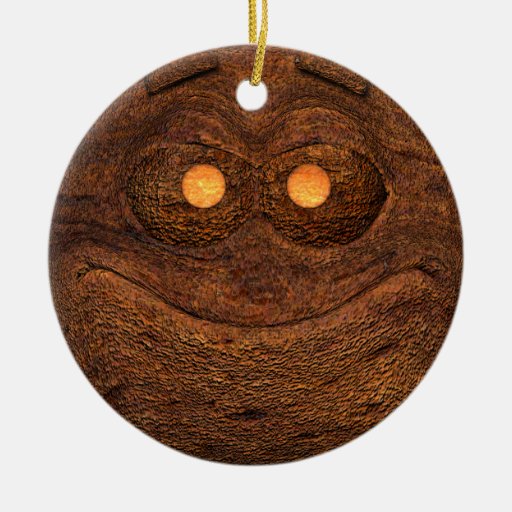 brown wood smiley christmas ornaments zazzle brown wood smiley christmas ornaments zazzle