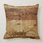 Brown Wood Texture Pillow