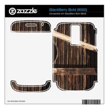 Brown Wooden Planks Barn Wall - rural photography Decal For BlackBerry Bold