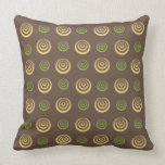 Brown, Yellow and Green Pillow pillows