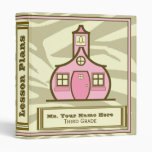 Brown Zebra Print and Pink Fashion Teacher Binder