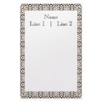 Brownand White Framed Stationery by Cute_Customs Brownand White Framed Stationery