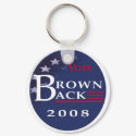 Brownback '08 Key Chain keychains