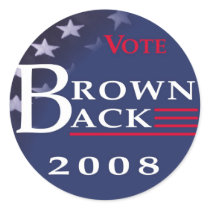 Brownback '08 Sticker