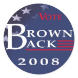 Brownback '08 Sticker