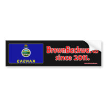 BrownBackwards Bumper Stickers