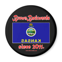 BrownBackwards Fridge Magnets