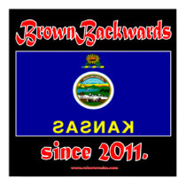 BrownBackwards Print