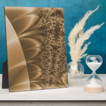Browned Ivory Trace Fractal Plaque