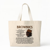Brownie Recipe Canvas Bag
