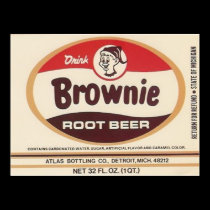brownie root beer label poster posters