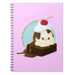 Brownie Sundae Spiral Notebooks