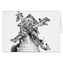 Brownies at a Windmill in Holland cards