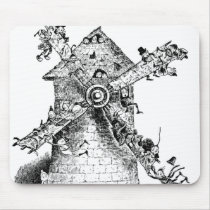 Brownies at a Windmill in Holland mousepads by tartanphoenix Brownies at a Windmill in Holland mousepads