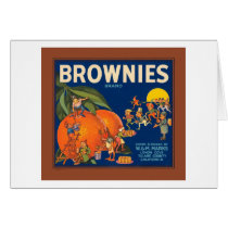 Brownies Brand Vintage Fruit Crate Label cards