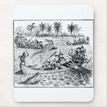 Brownies Fighting Alligators mousepads by tartanphoenix Brownies Fighting Alligators mousepads