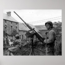 Browning 50 cal M2 Machine Gun World War II Print