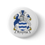 Browning Family Crest Pinback Buttons