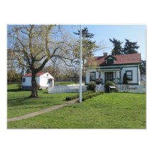Browns Point Lighthouse Keepers House Photo Print