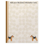 Brownside Pawprints Letter Paper Letterhead Template