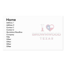 Brownwood, Texas Business Card