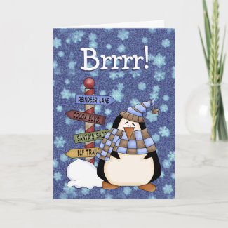Brrr! Seasons Greetings custom card