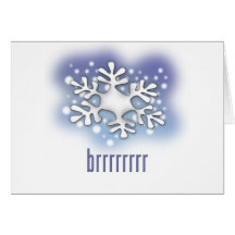 brrrr greeting card