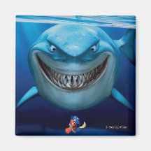 Bruce, Nemo and Dory 2 Fridge Magnets