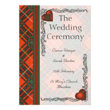Bruce Scottish Tartan Personalized Announcements